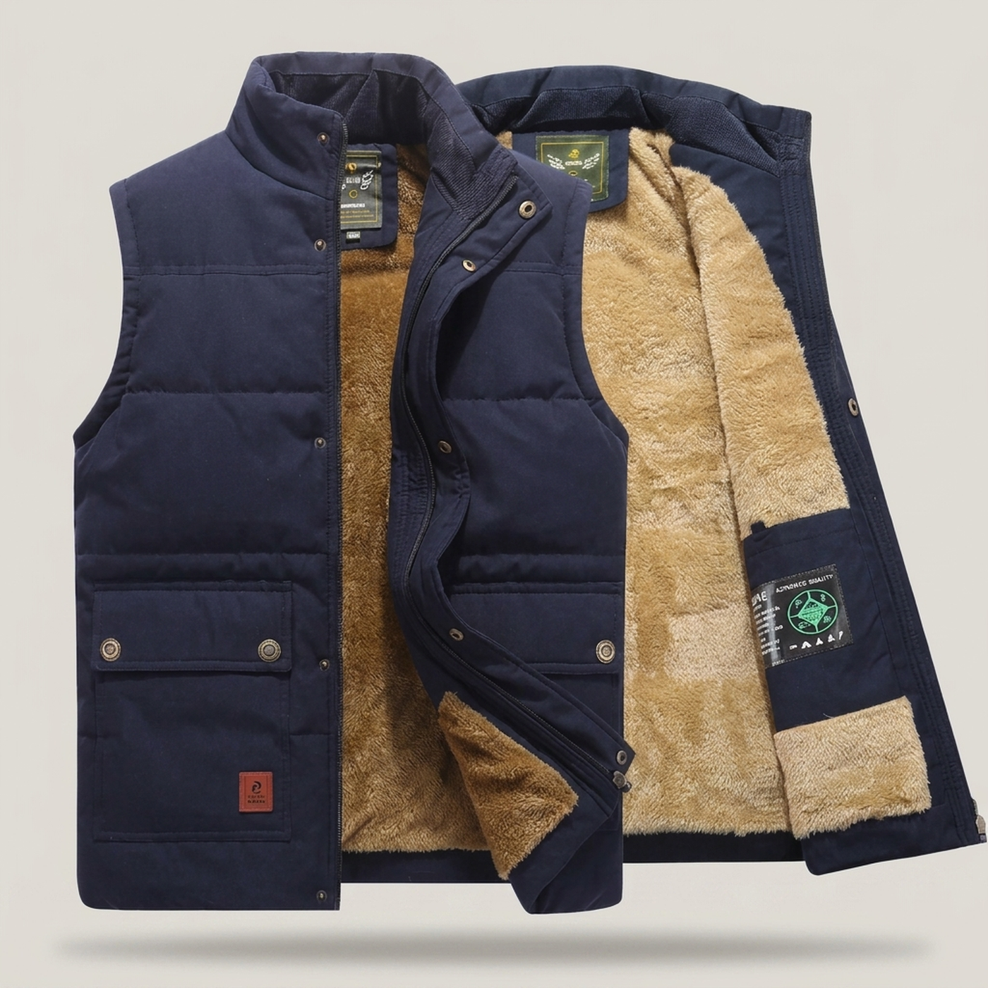 PLUXSTYLE::numise::mens-lightweight-everyday-vest::pack-blue