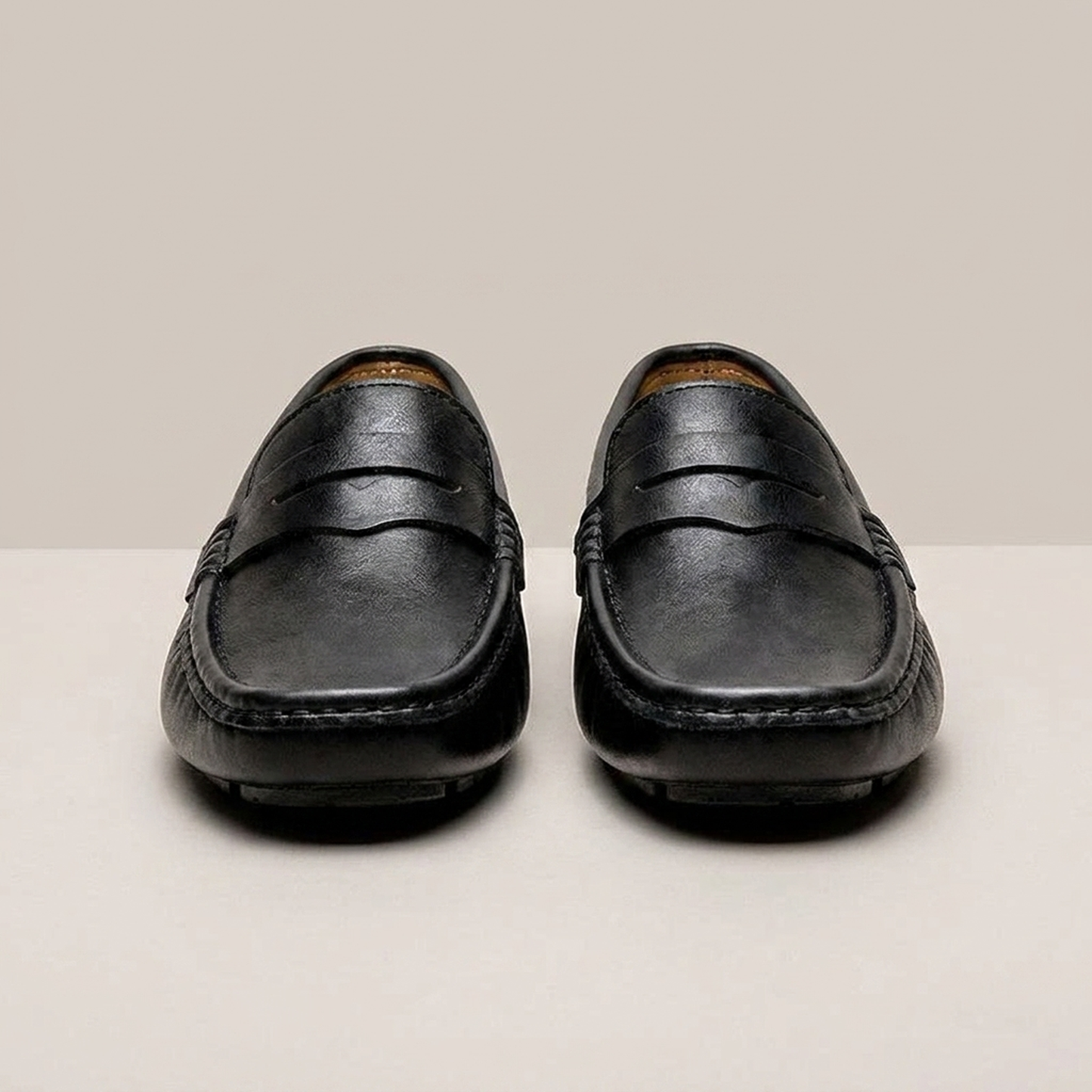 PLUXSTYLE::numise::mens-round-toe-penny-loafers::pack-black