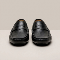 PLUXSTYLE::numise::mens-round-toe-penny-loafers::pack-black
