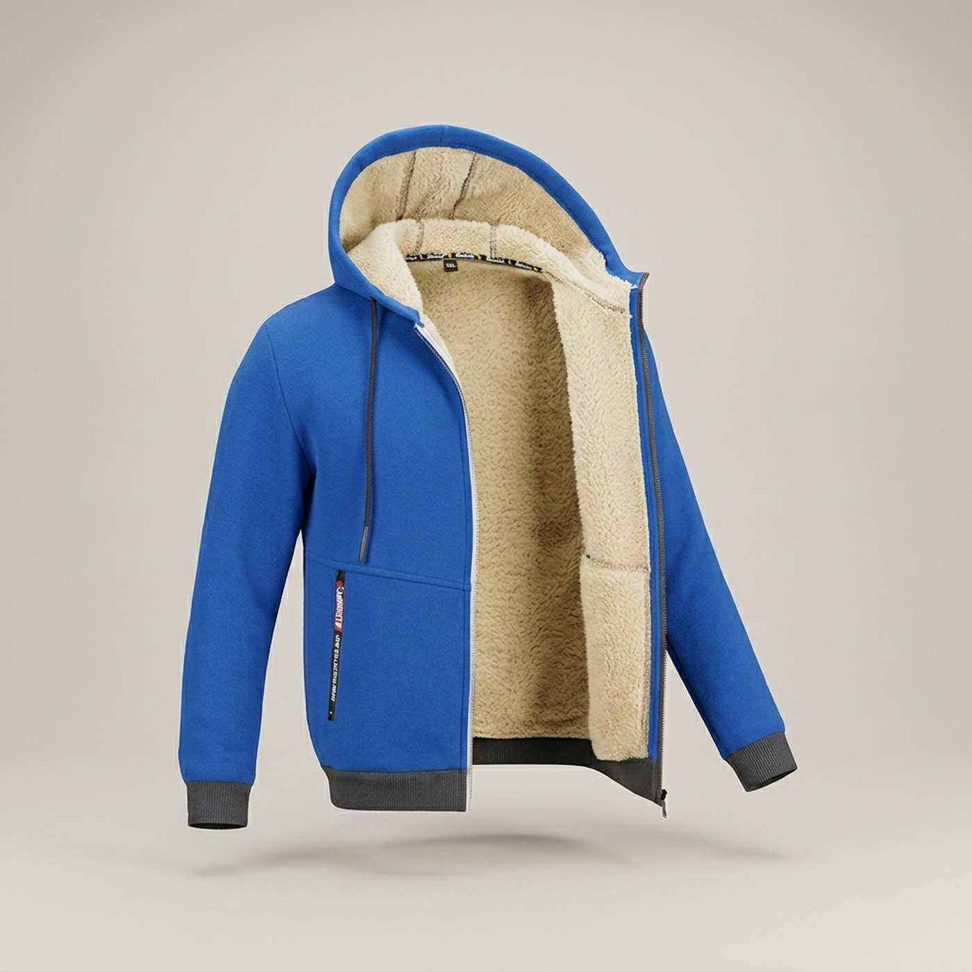PLUXSTYLE::numise::mens-relaxed-hooded-jacket::pack-blue