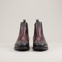 PLUXSTYLE::numise::burgundy-chelsea-boots-for-men::pack-burgundy