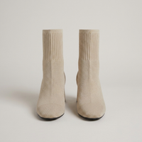 PLUXSTYLE::numise::pointed-toe-slip-on-ankle-boots::pack-beige