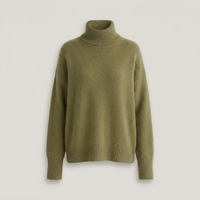 PLUXSTYLE::numise::averelle-oversized-turtleneck-sweater::pack-khaki