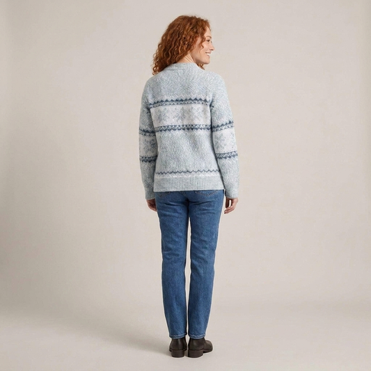 PLUXSTYLE::numise::angela-fair-isle-sweater::back