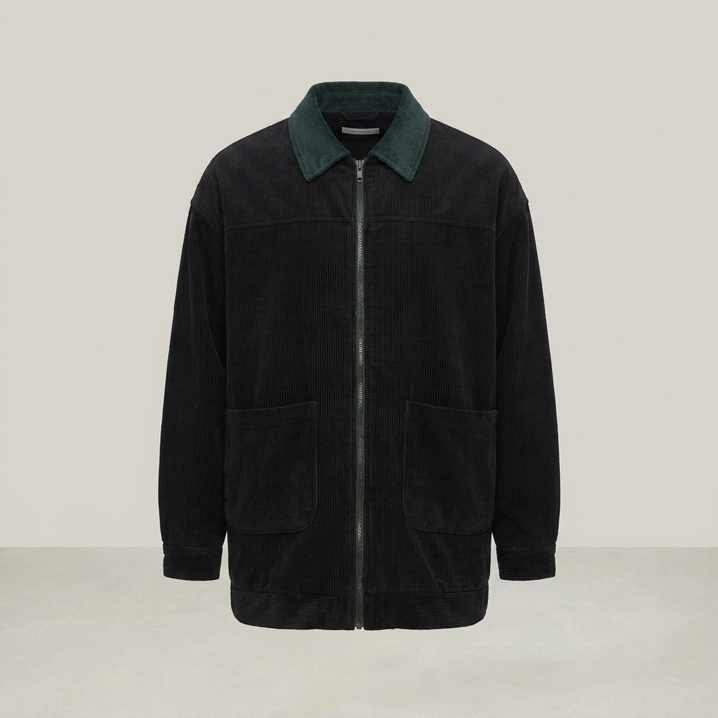 PLUXSTYLE::numise::mens-relaxed-bomber-parka::pack-black