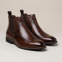 PLUXSTYLE::numise::mens-classic-chelsea-boots::closeup-detail