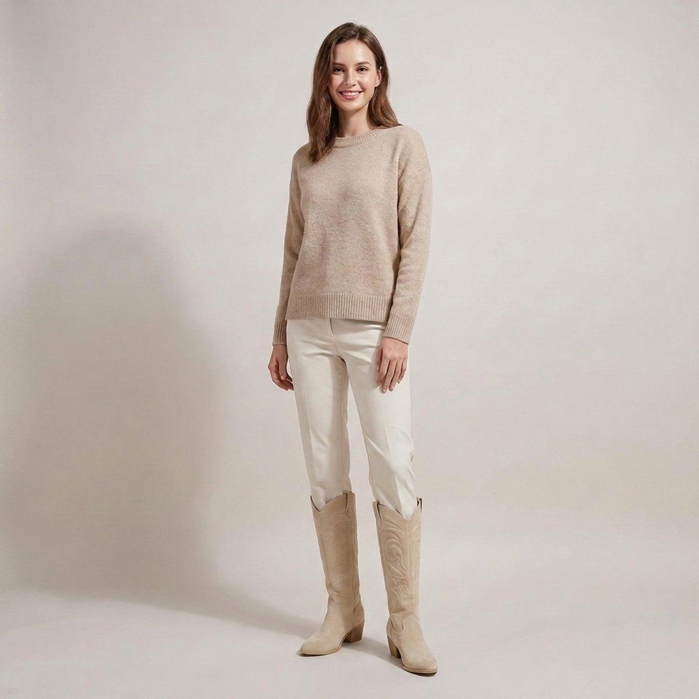 PLUXSTYLE::numise::embroidered-knee-high-western-boots::zoom-out