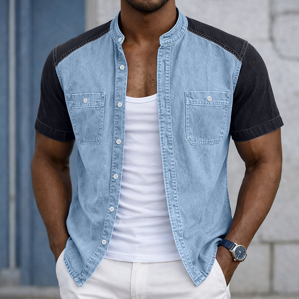PLUXSTYLE::numise::mens-easy-fit-henley-top::lifestyle-keep-2