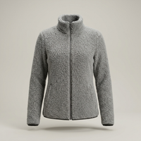 PLUXSTYLE::numise::womens-high-collar-parka::pack-grey