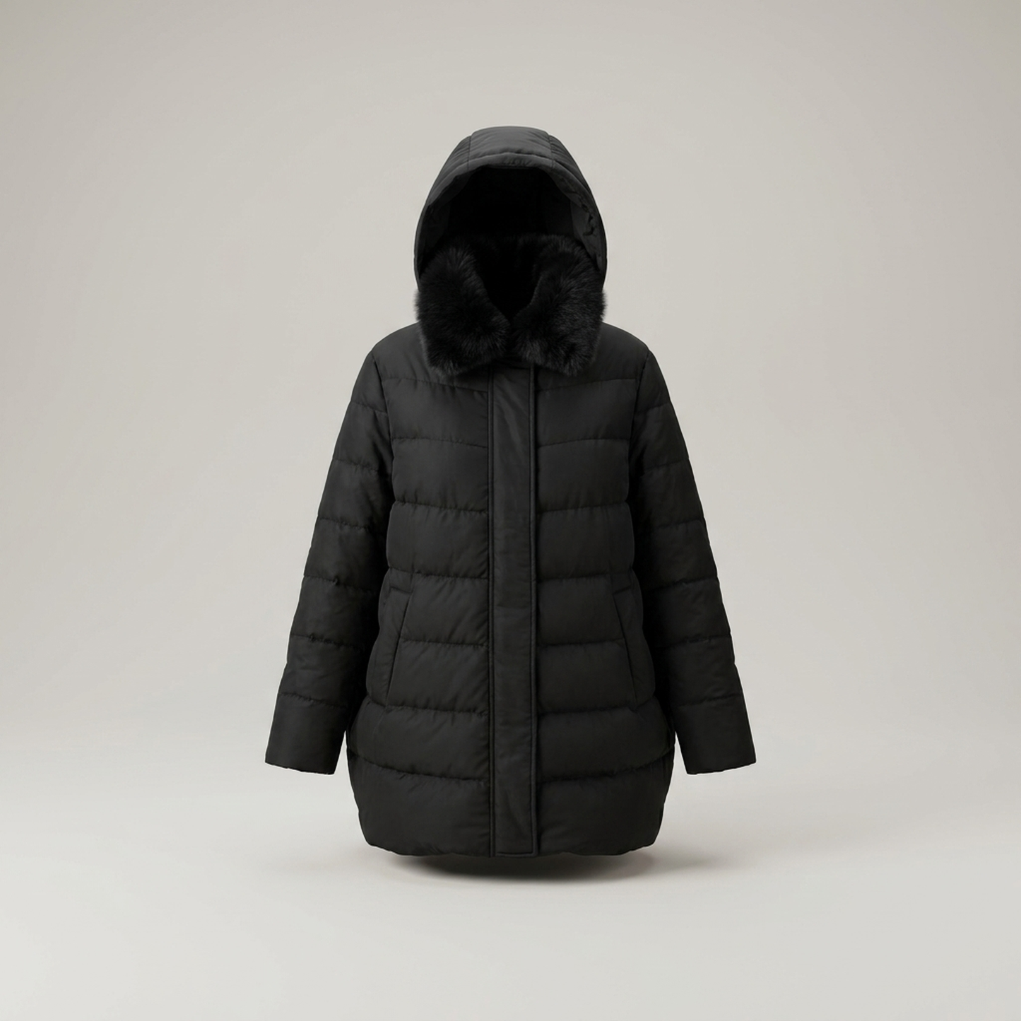 PLUXSTYLE::numise::quilted-hooded-winter-parka::pack-black
