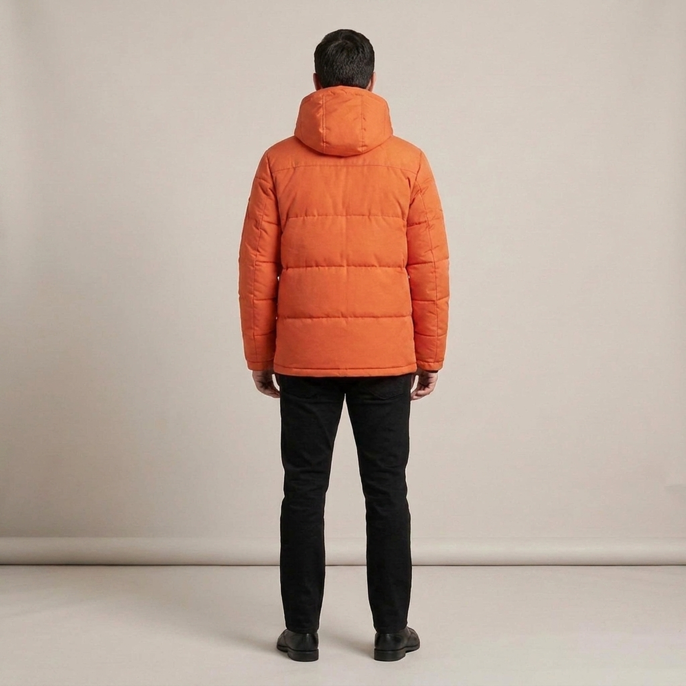 PLUXSTYLE::numise::mens-water-repellent-tailored-parka::back