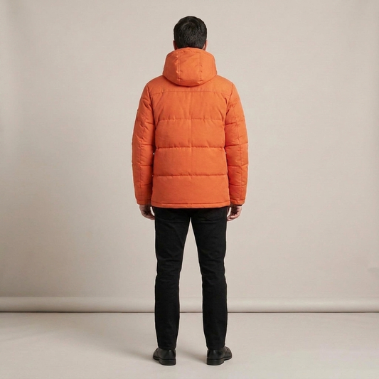 PLUXSTYLE::numise::mens-water-repellent-tailored-parka::back