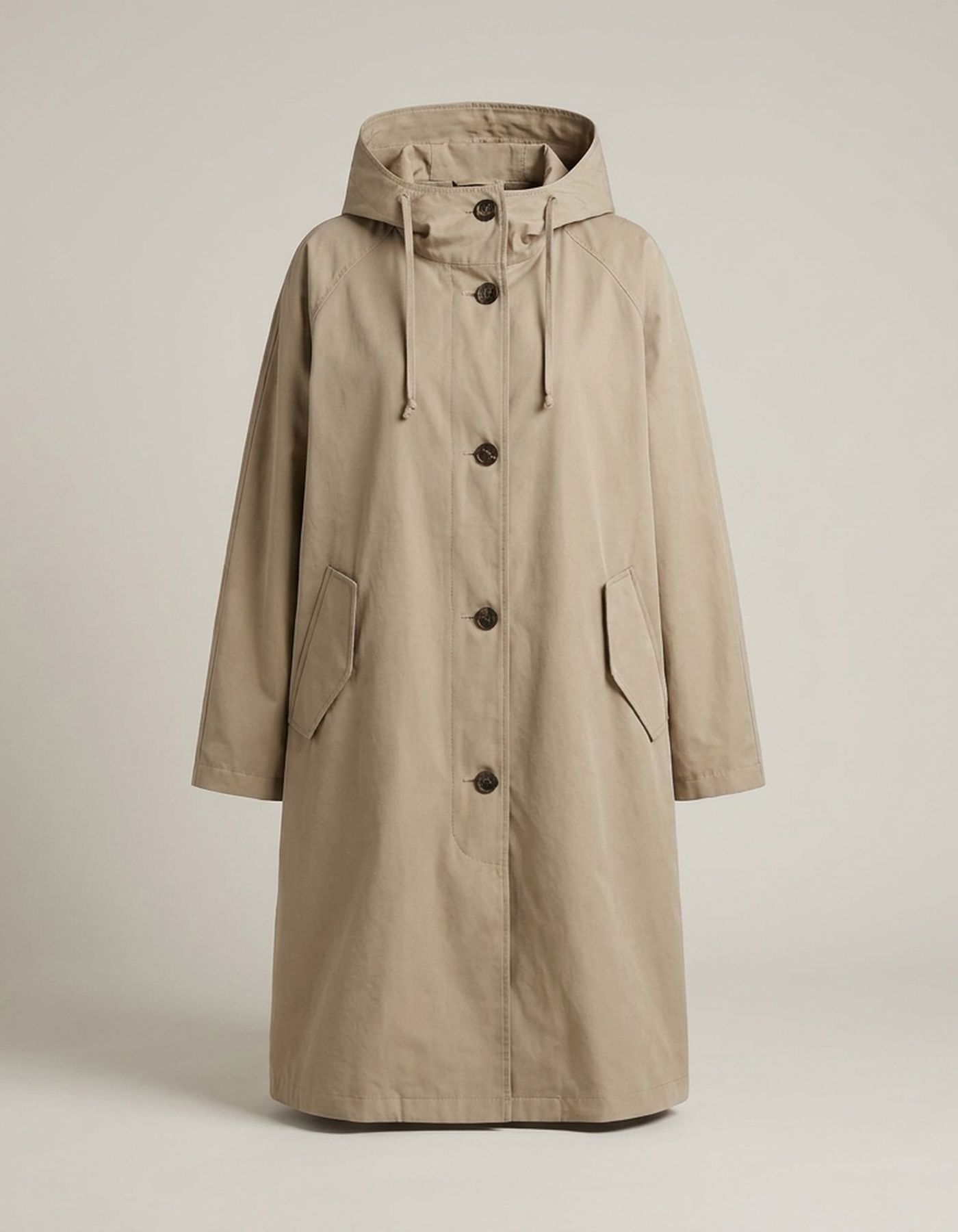 PLUXSTYLE::numise::relaxed-fit-city-parka::pack-brown
