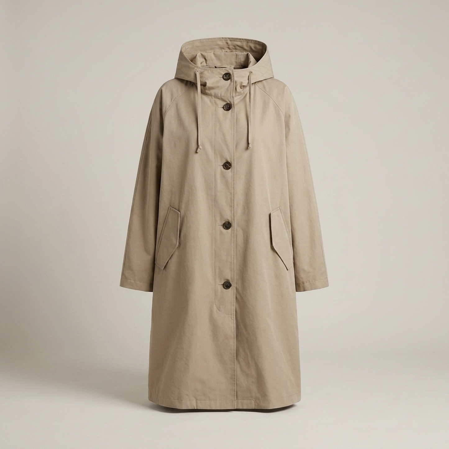 PLUXSTYLE::numise::relaxed-fit-city-parka::pack-brown