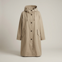 PLUXSTYLE::numise::relaxed-fit-city-parka::pack-brown