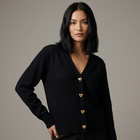 Women's V-Neck Button Cardigan