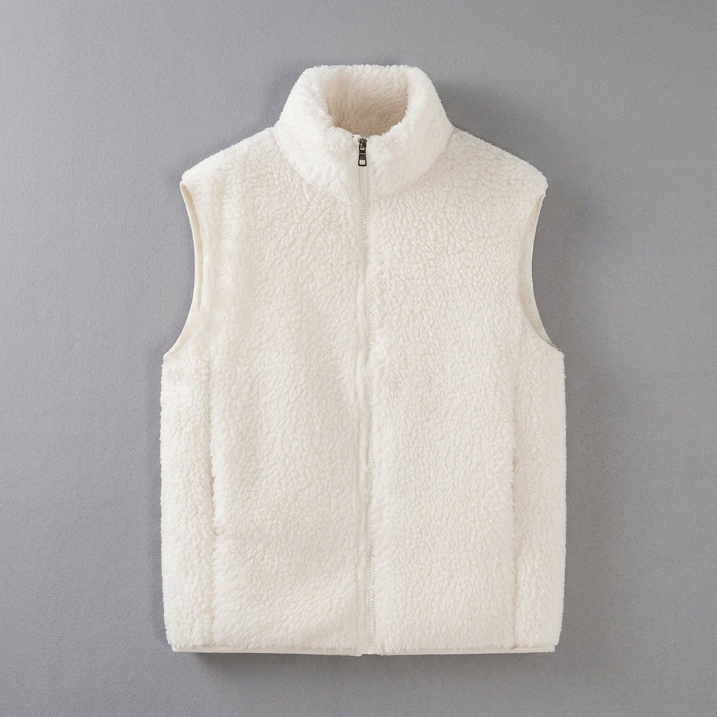 Molly | Women's Winter Fleece Vest with High Collar