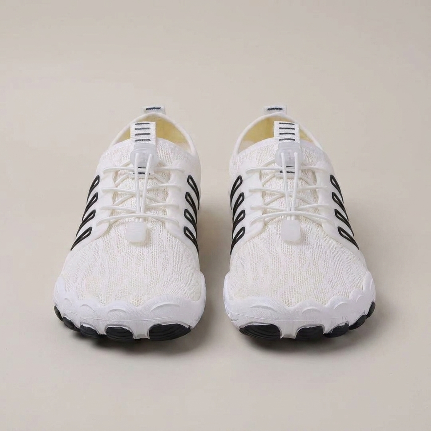 PLUXSTYLE::numise::mens-barefoot-walking-shoes::pack-white-and-black