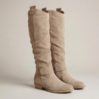 PLUXSTYLE::numise::wide-fit-knee-high-boots::closeup-detail