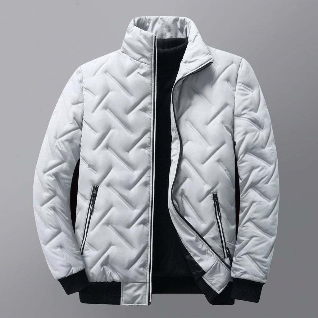 Men’s Geometric Zip-Up Jacket