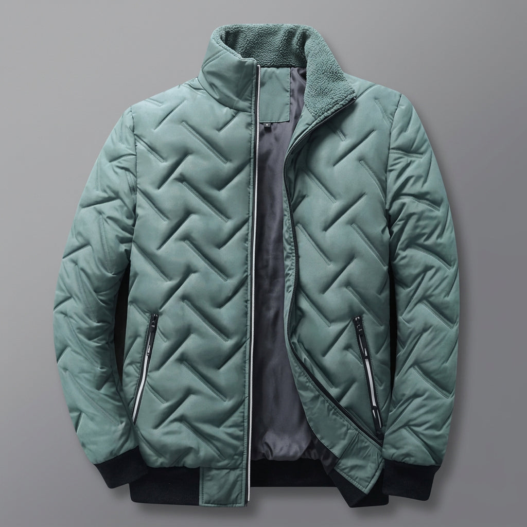 Men’s Geometric Zip-Up Jacket