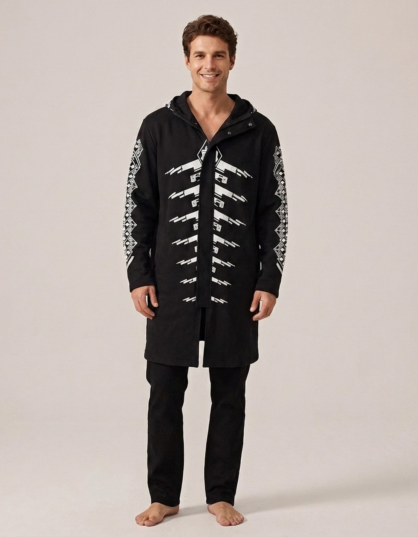 PLUXSTYLE::numise::futurist-longline-parka::front