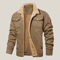 PLUXSTYLE::numise::mens-button-front-parka::pack-beige
