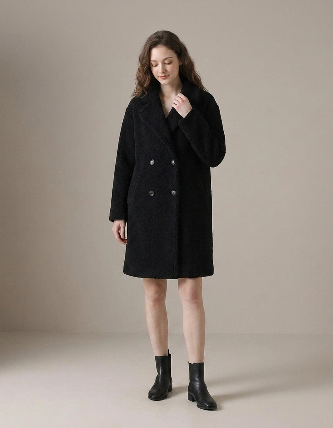 PLUXSTYLE::numise::womens-relaxed-double-breasted-parka::front