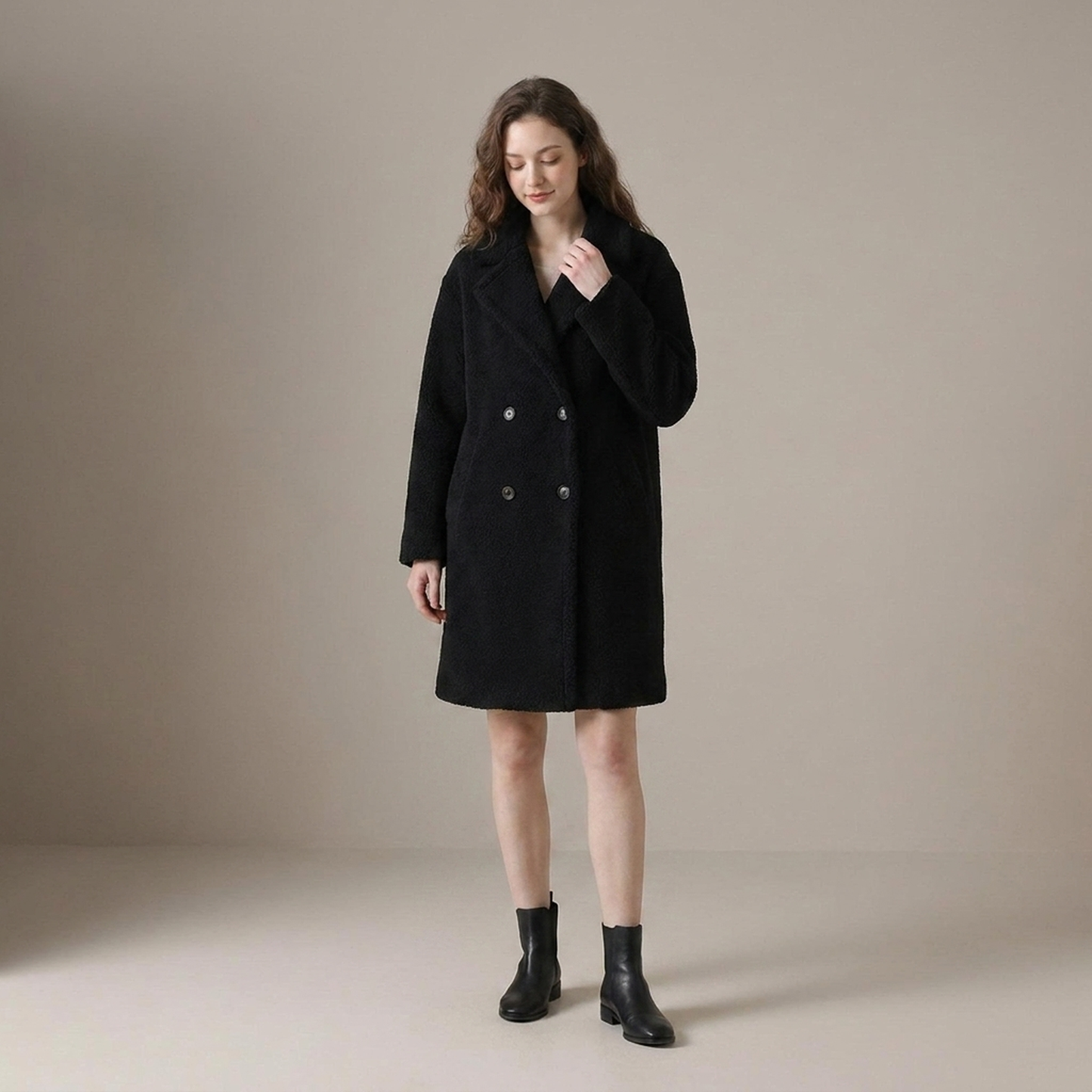 PLUXSTYLE::numise::womens-relaxed-double-breasted-parka::front