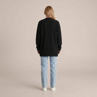 PLUXSTYLE::numise::ruby-oversized-longline-cardigan::back
