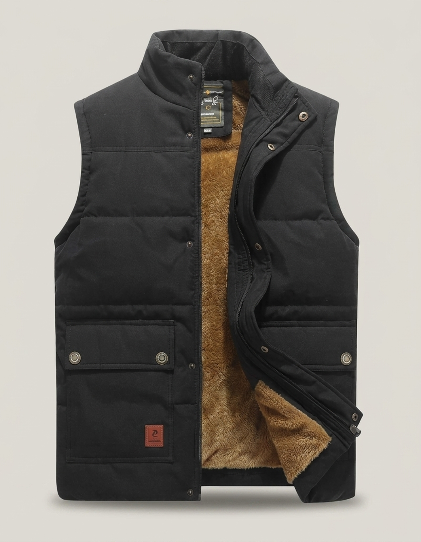 PLUXSTYLE::numise::mens-lightweight-everyday-vest::pack-black
