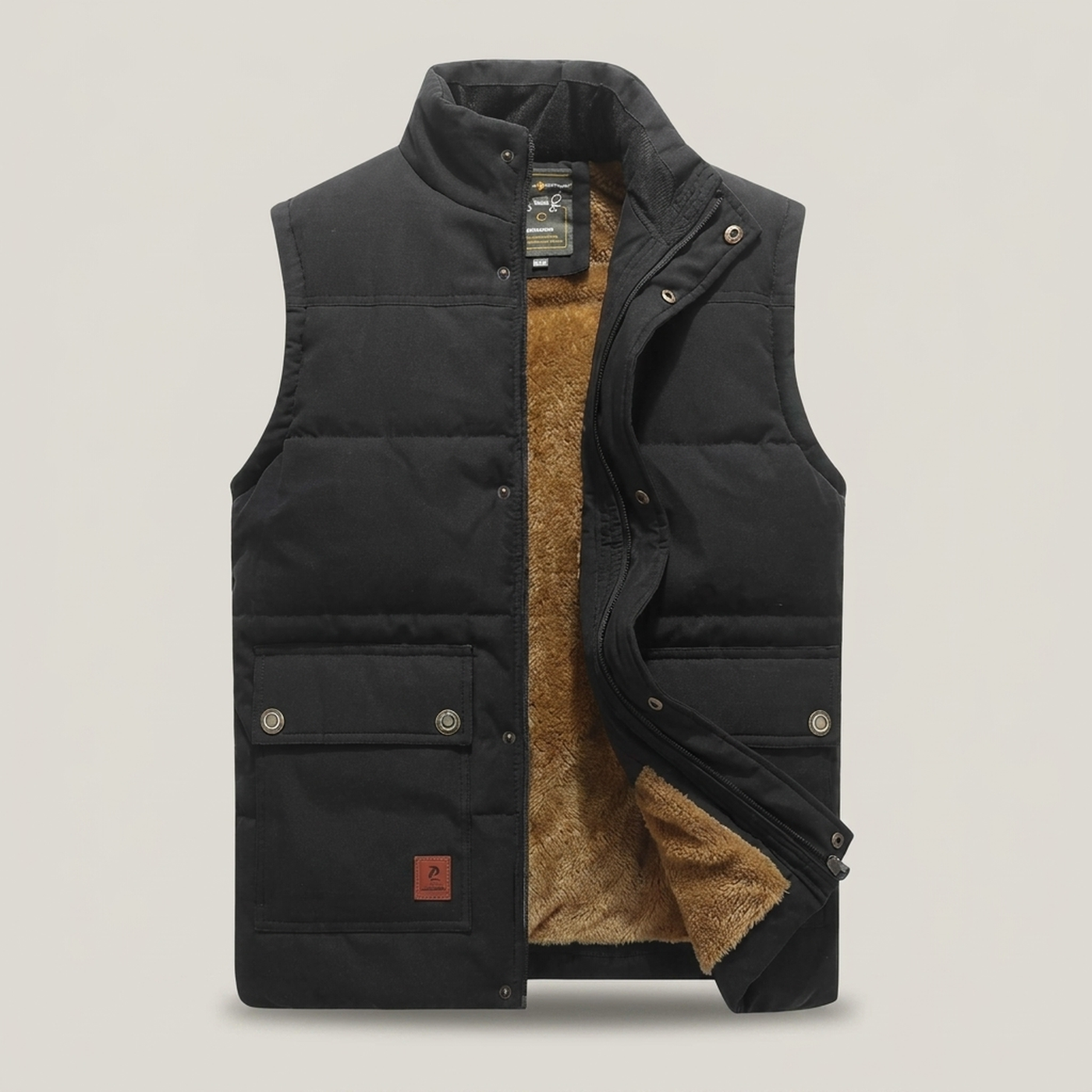 PLUXSTYLE::numise::mens-lightweight-everyday-vest::pack-black