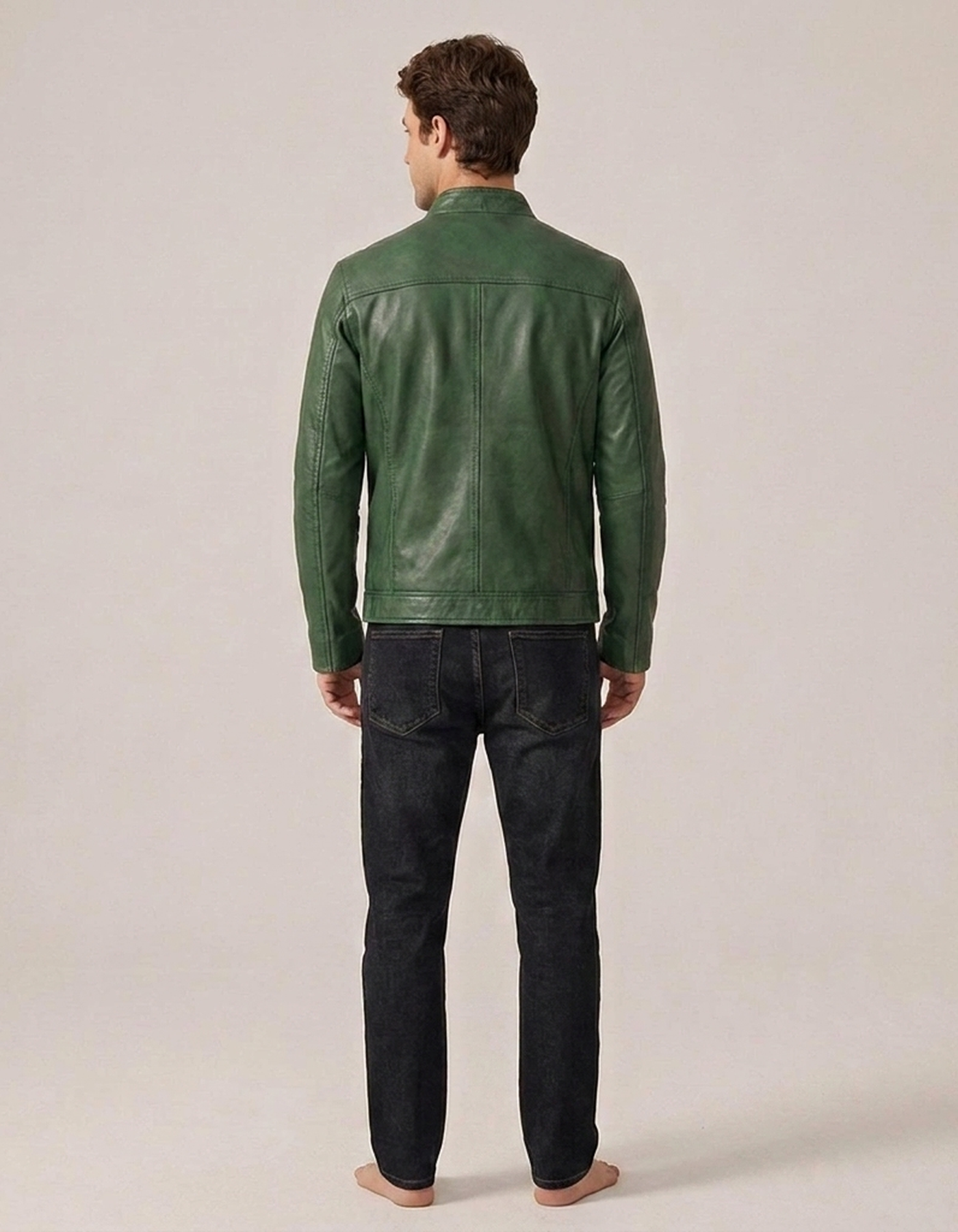 PLUXSTYLE::numise::mens-stand-collar-parka::back