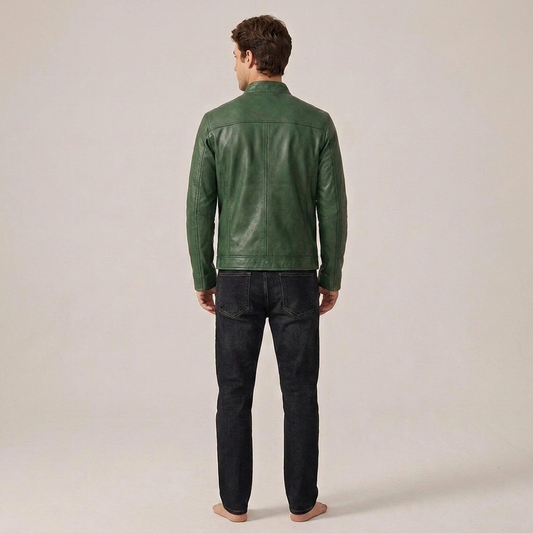 PLUXSTYLE::numise::mens-stand-collar-parka::back