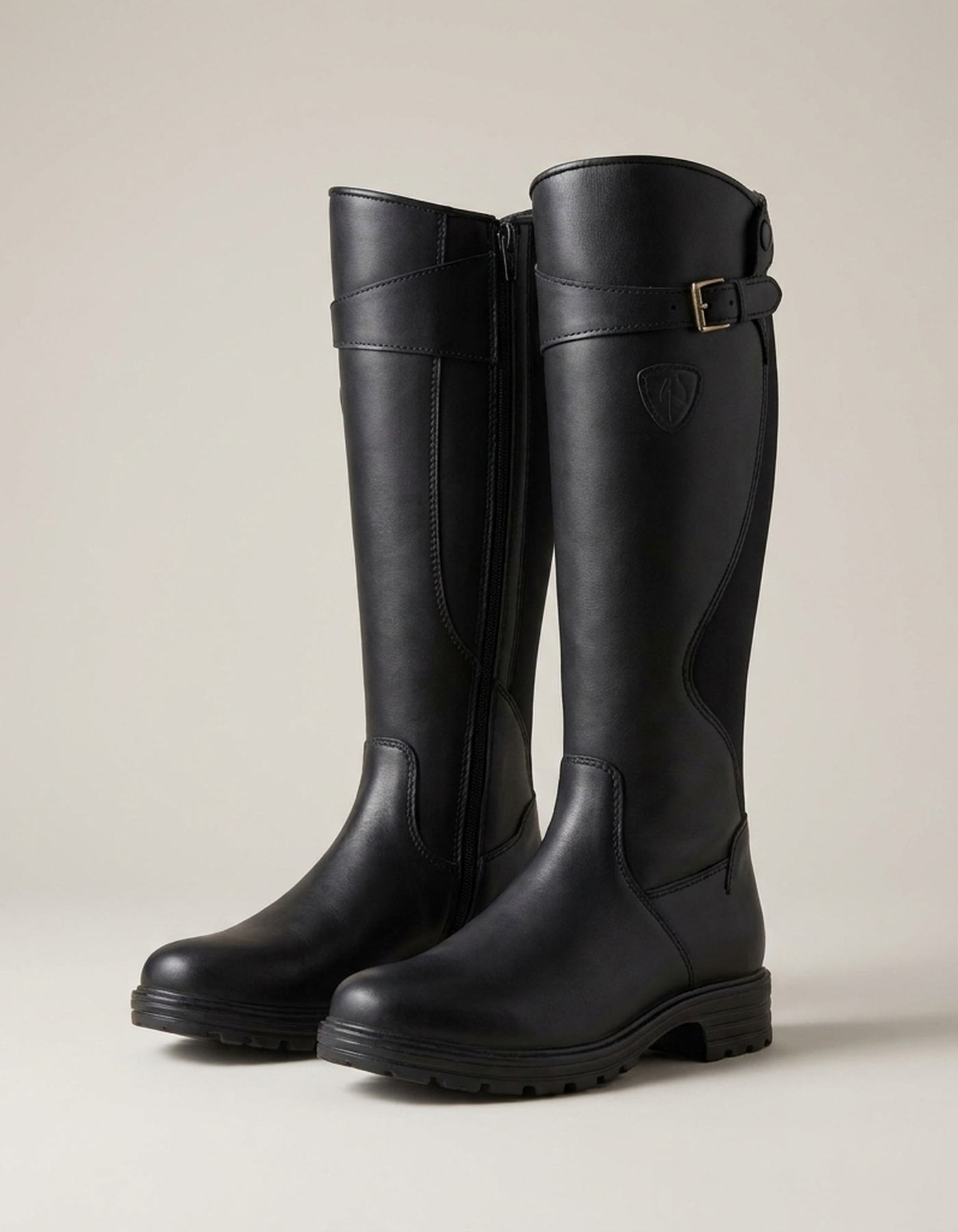PLUXSTYLE::numise::waterproof-knee-high-boots::pack-black