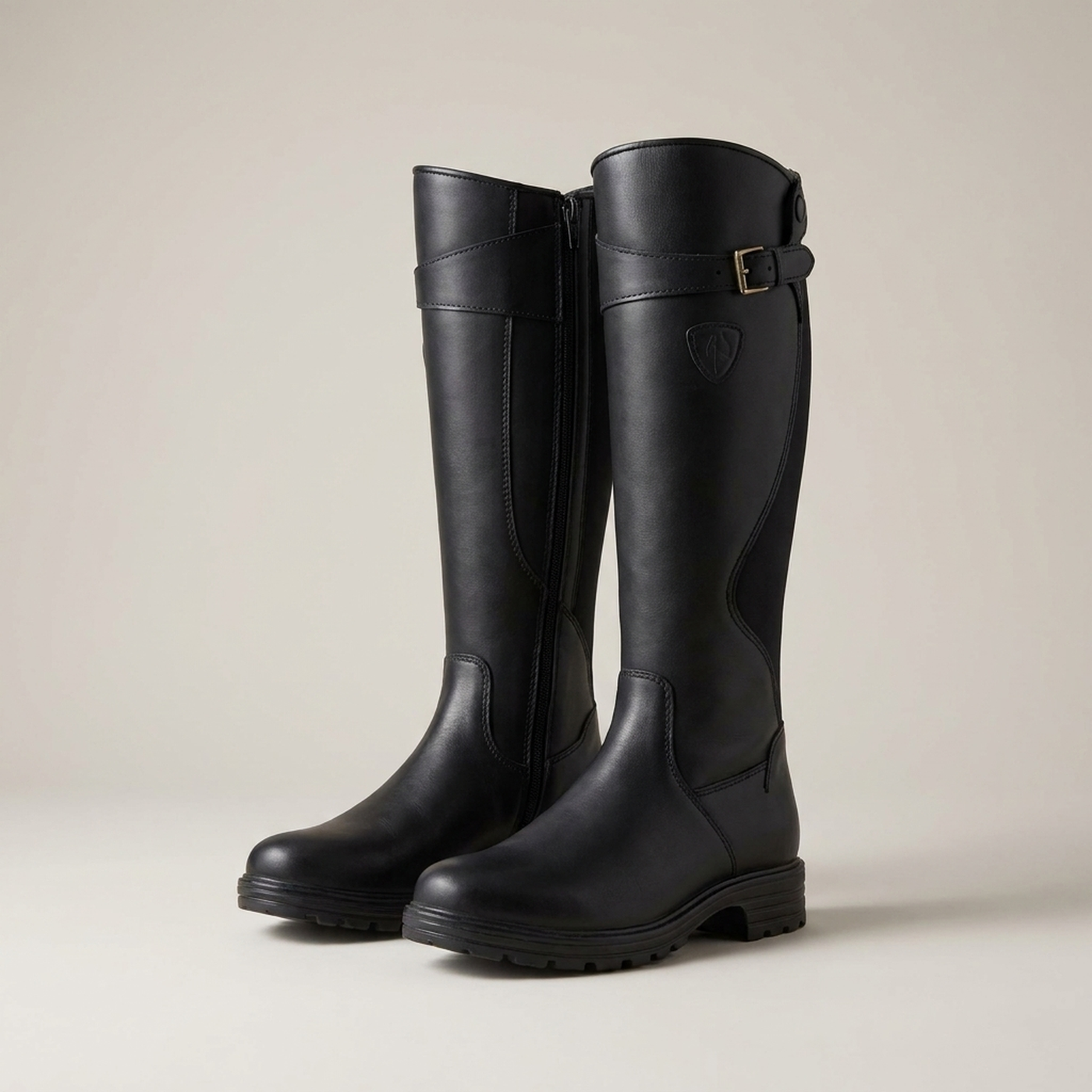 PLUXSTYLE::numise::waterproof-knee-high-boots::pack-black
