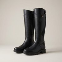 PLUXSTYLE::numise::waterproof-knee-high-boots::pack-black