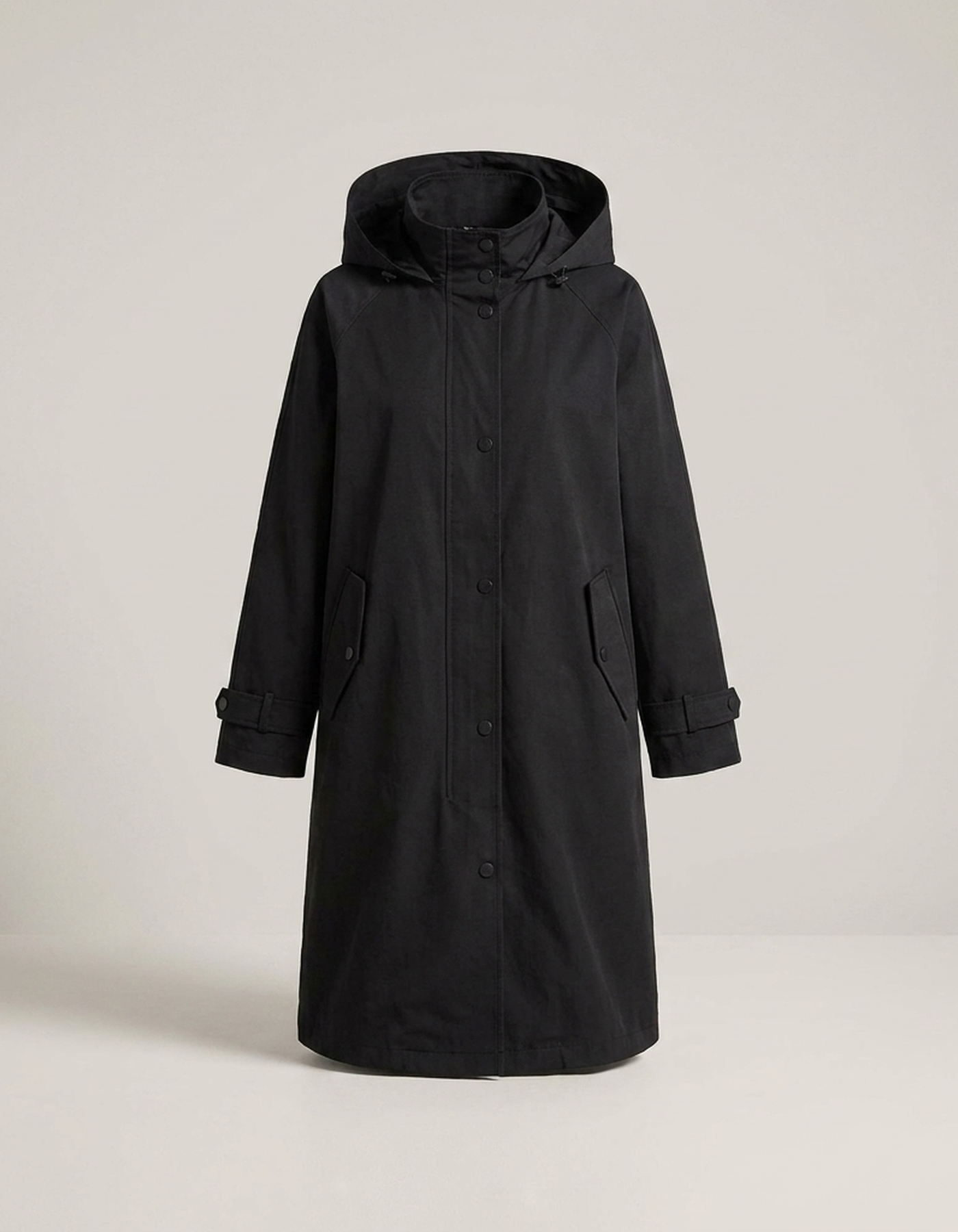 PLUXSTYLE::numise::amelia-long-hooded-parka::pack-black