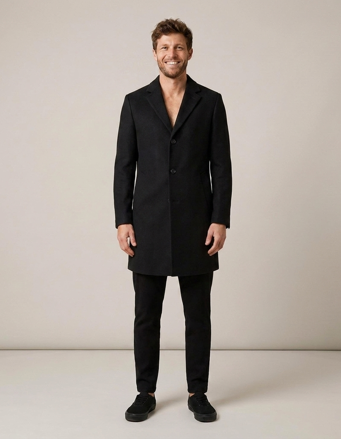PLUXSTYLE::numise::mens-notched-lapel-parka::front