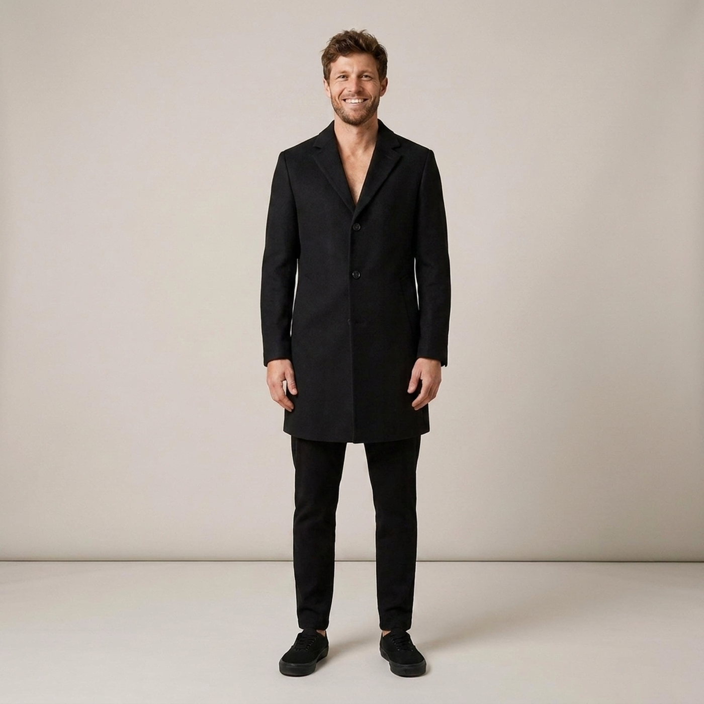 PLUXSTYLE::numise::mens-notched-lapel-parka::front