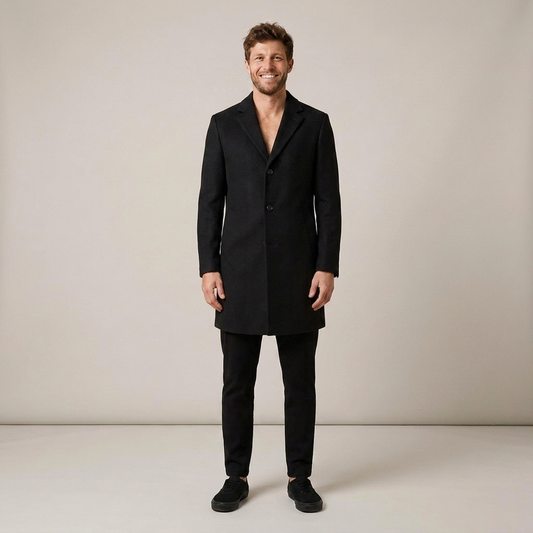 PLUXSTYLE::numise::mens-notched-lapel-parka::front