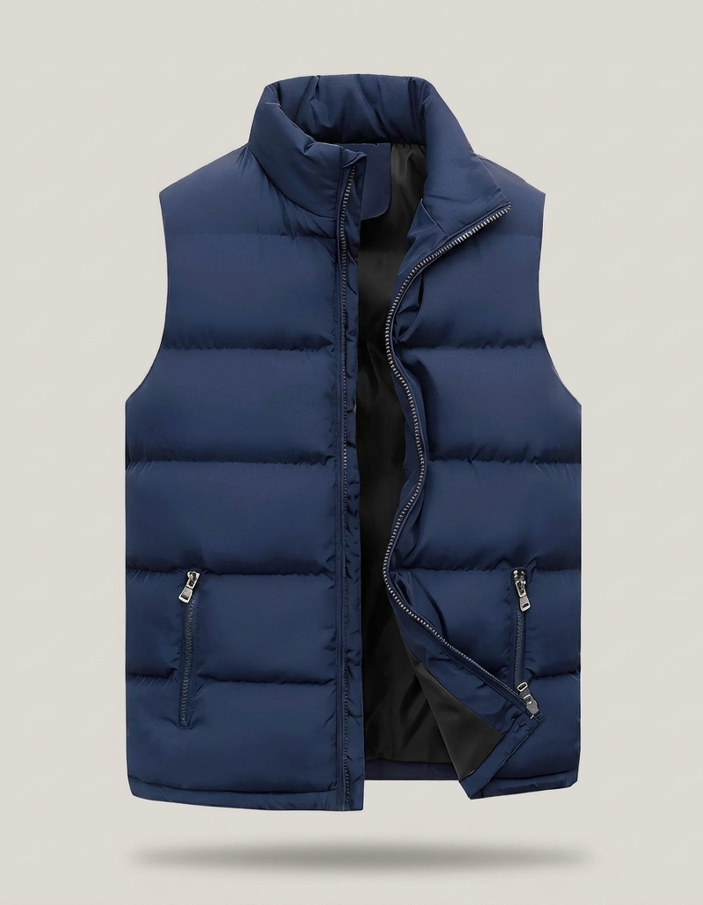 PLUXSTYLE::numise::mens-quilted-bodywarmer::pack-blue