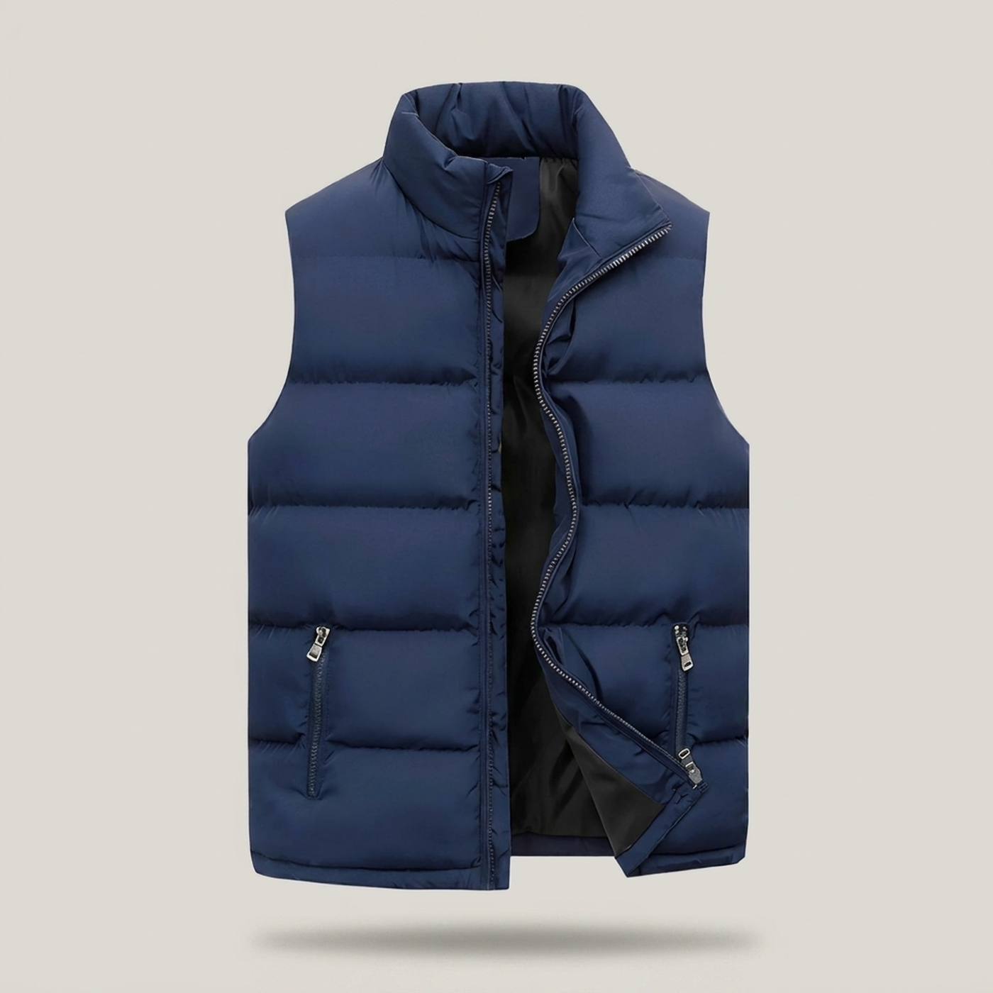 PLUXSTYLE::numise::mens-quilted-bodywarmer::pack-blue