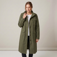 PLUXSTYLE::numise::military-inspired-utility-parka::front
