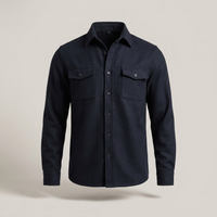 PLUXSTYLE::numise::mens-relaxed-button-up-top::pack-dark-blue