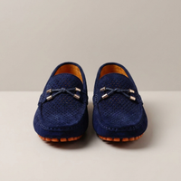 PLUXSTYLE::numise::mens-perforated-slip-on-loafers::pack-blue