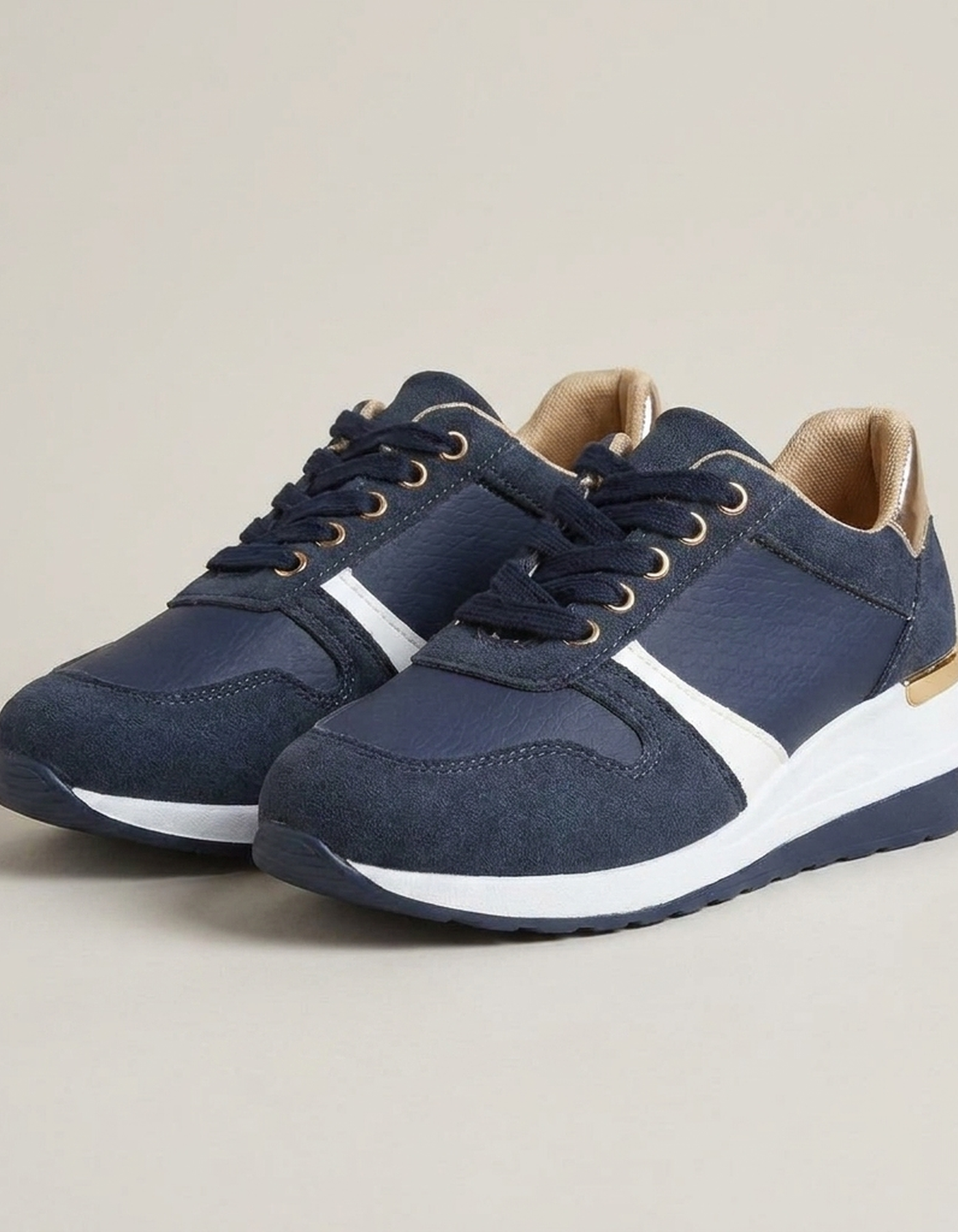 PLUXSTYLE::numise::everyday-lace-up-platform-sneakers::pack-blue