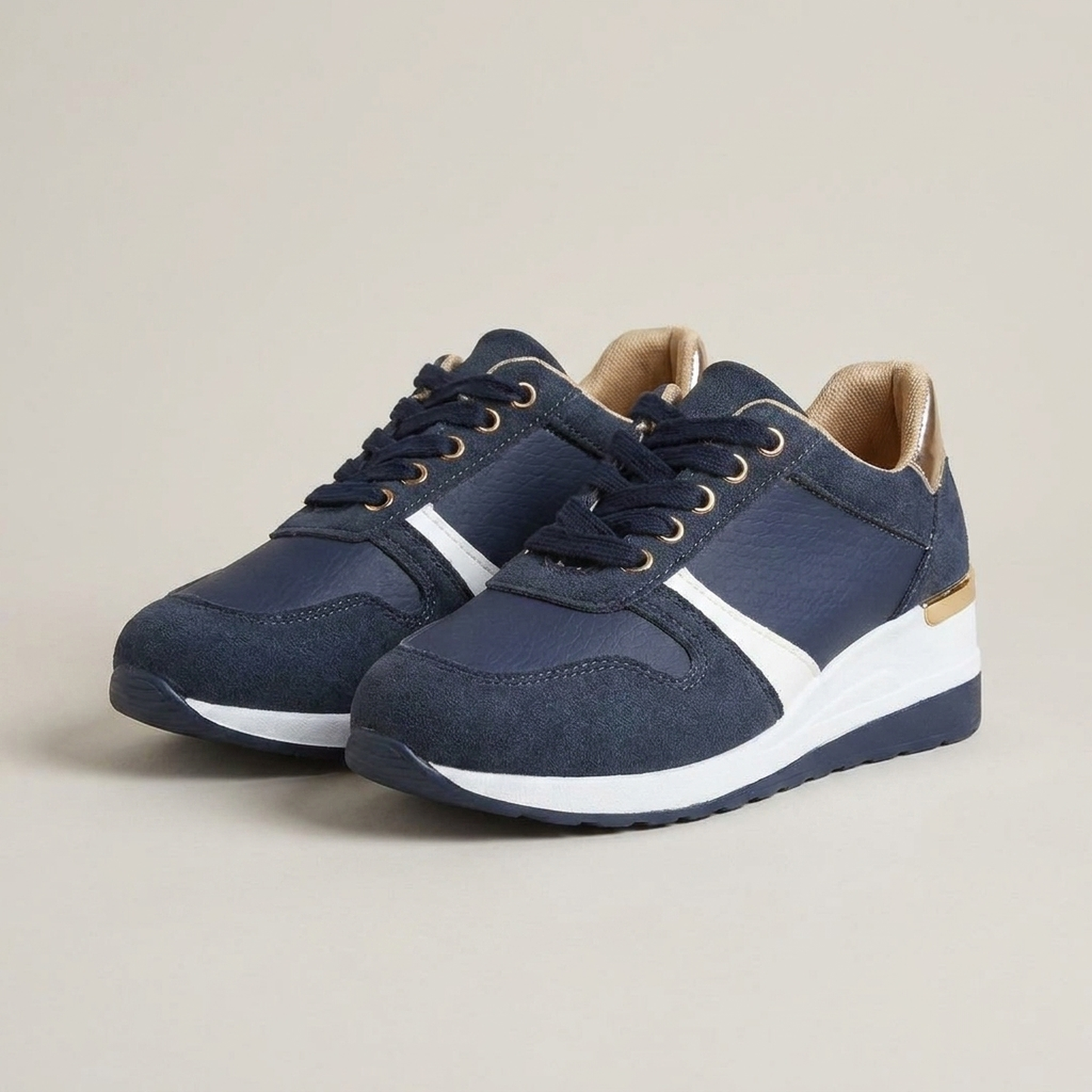 PLUXSTYLE::numise::everyday-lace-up-platform-sneakers::pack-blue