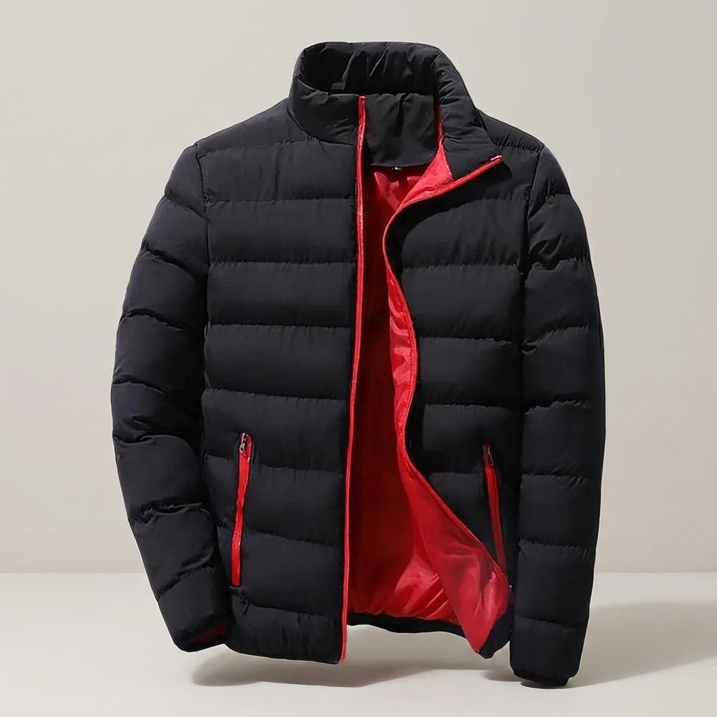 PLUXSTYLE::numise::adrian-everyday-parka::pack-black-and-red