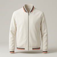 PLUXSTYLE::numise::lightweight-structured-bomber-jacket::pack-beige